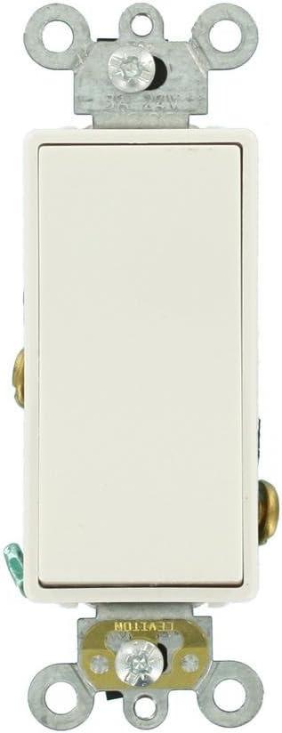 White Satin Low Voltage Rocker Light Switch