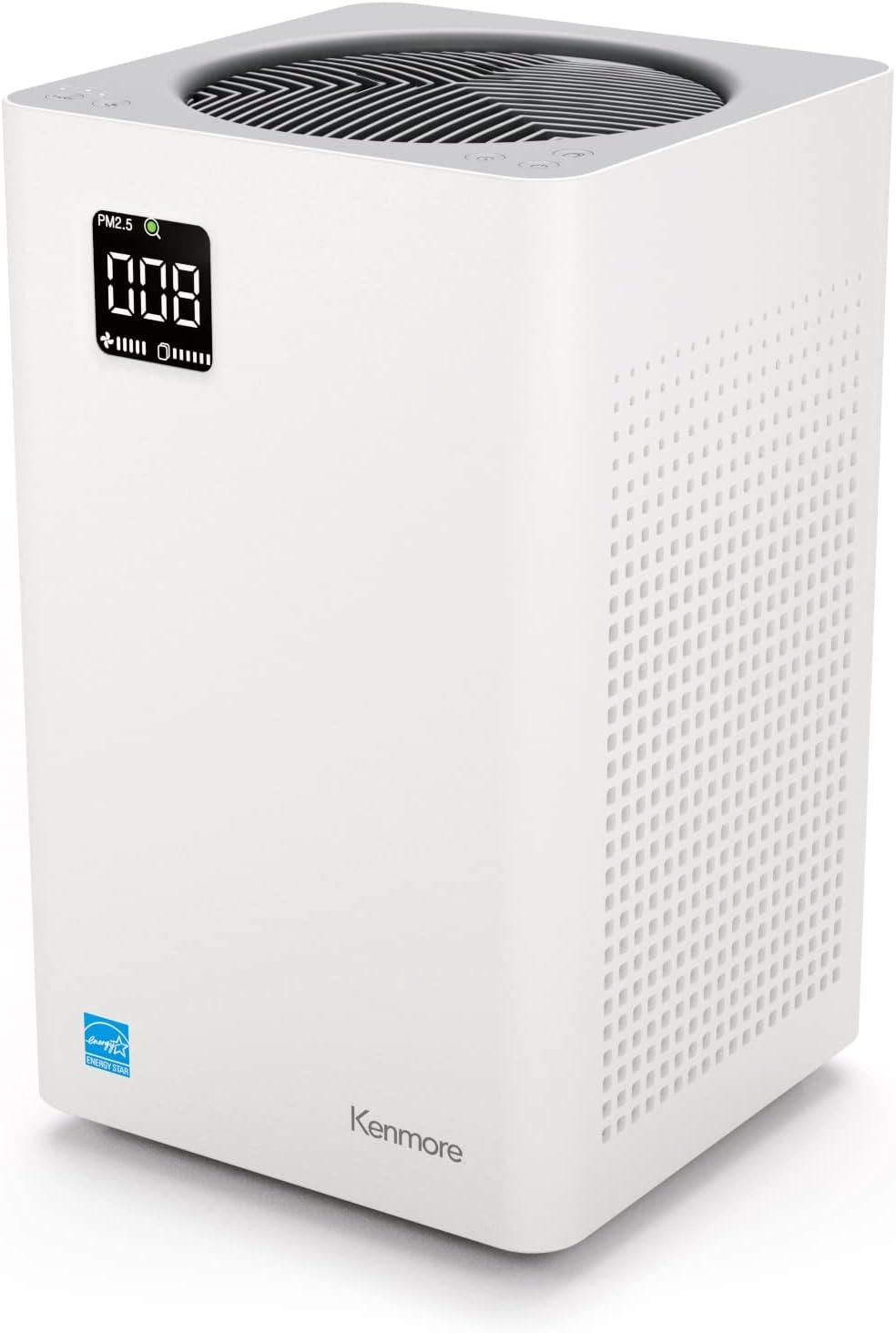 Kenmore White HEPA Air Purifier for 1200 Sq. Ft.