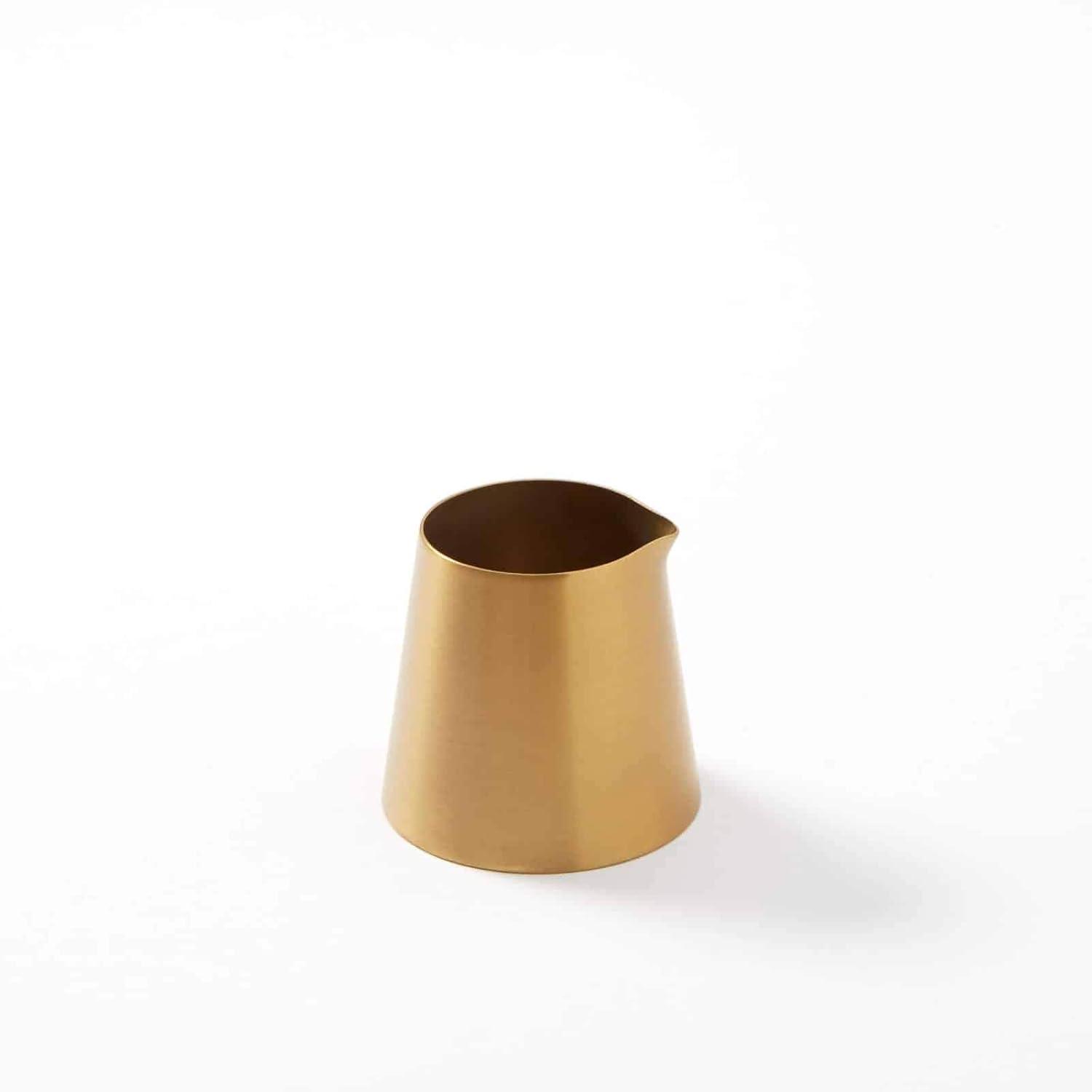 Petite Satin Gold Stainless Steel Creamer