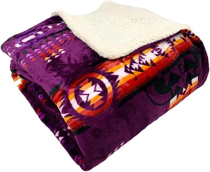 WW Sheets Luxuriously Cozy, Super Warm & Soft Aztec Bed Blanket, Southwestern Style Throw Blanket