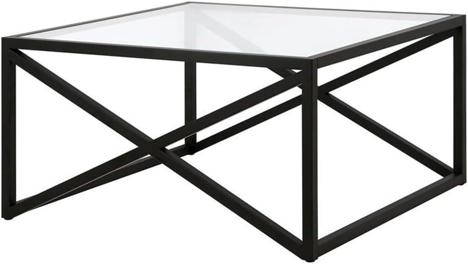 Henn&Hart Square Black Bronze Coffee Table