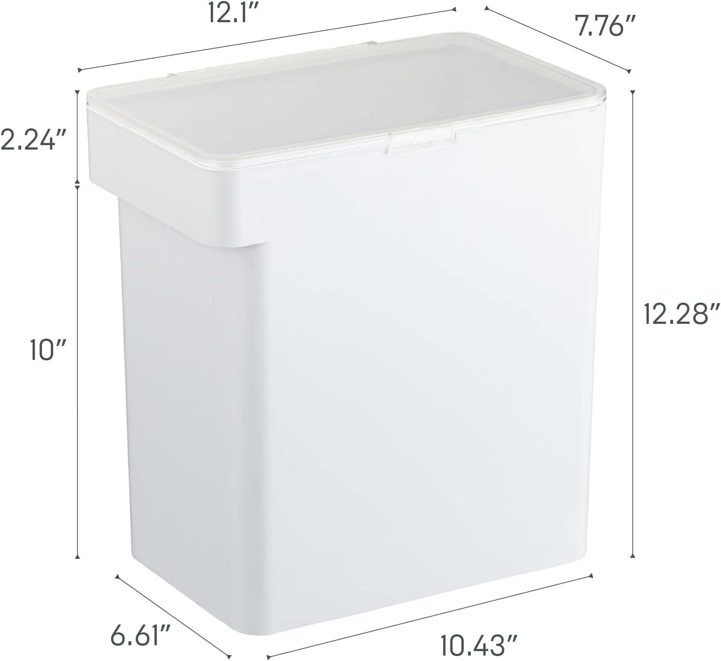 Yamazaki Home Airtight Pet Food Large Storage Container With Transparent Lid, 3.2 gallons