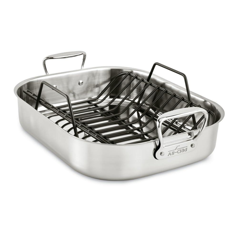 All-Clad ® Stainless Steel Large 16" Roaster with Rack