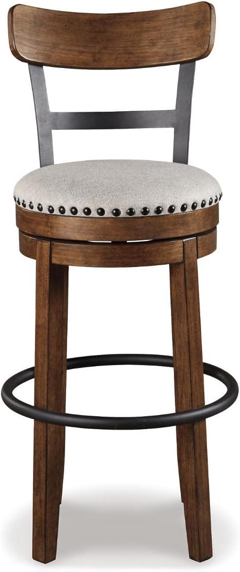 Tall Valebeck Upholstered Swivel Barstool - Signature Design by Ashley