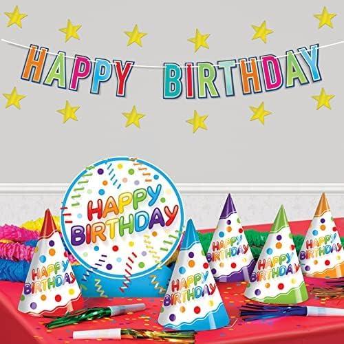 Beistle 3 3/4" Metallic Star Cutouts Gold 84/Pack (57027-GD)