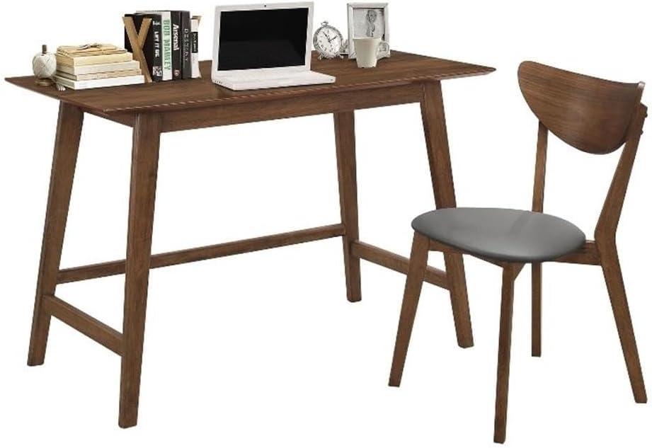 Karri 2-piece Writing Desk Set Walnut