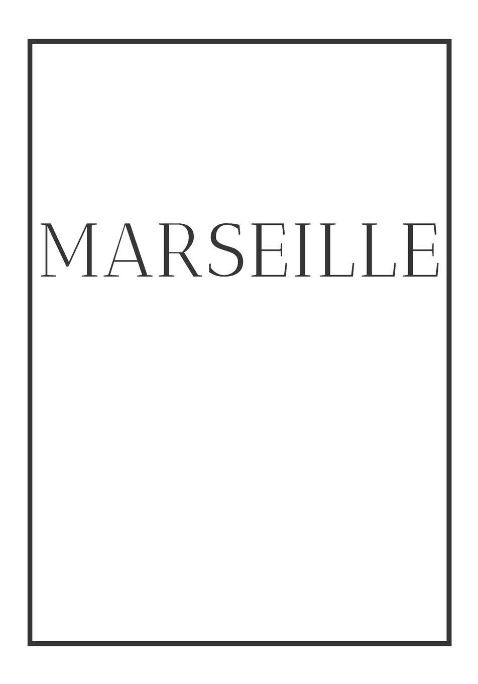 Marseille Monochrome Decorative Book for Home Styling