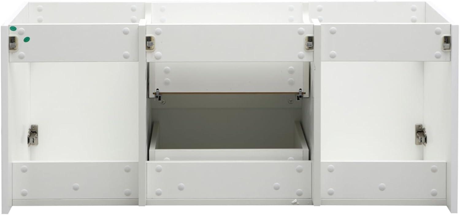 Valencia 60" Wall Mount Double Modern Bathroom Cabinet - Cabinet Only (Top and Sinks Not Included)