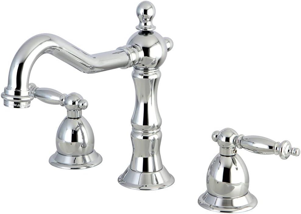 Kingston Brass KS1971TL 8 in. Widespread Bathroom Faucet, Polished Chrome