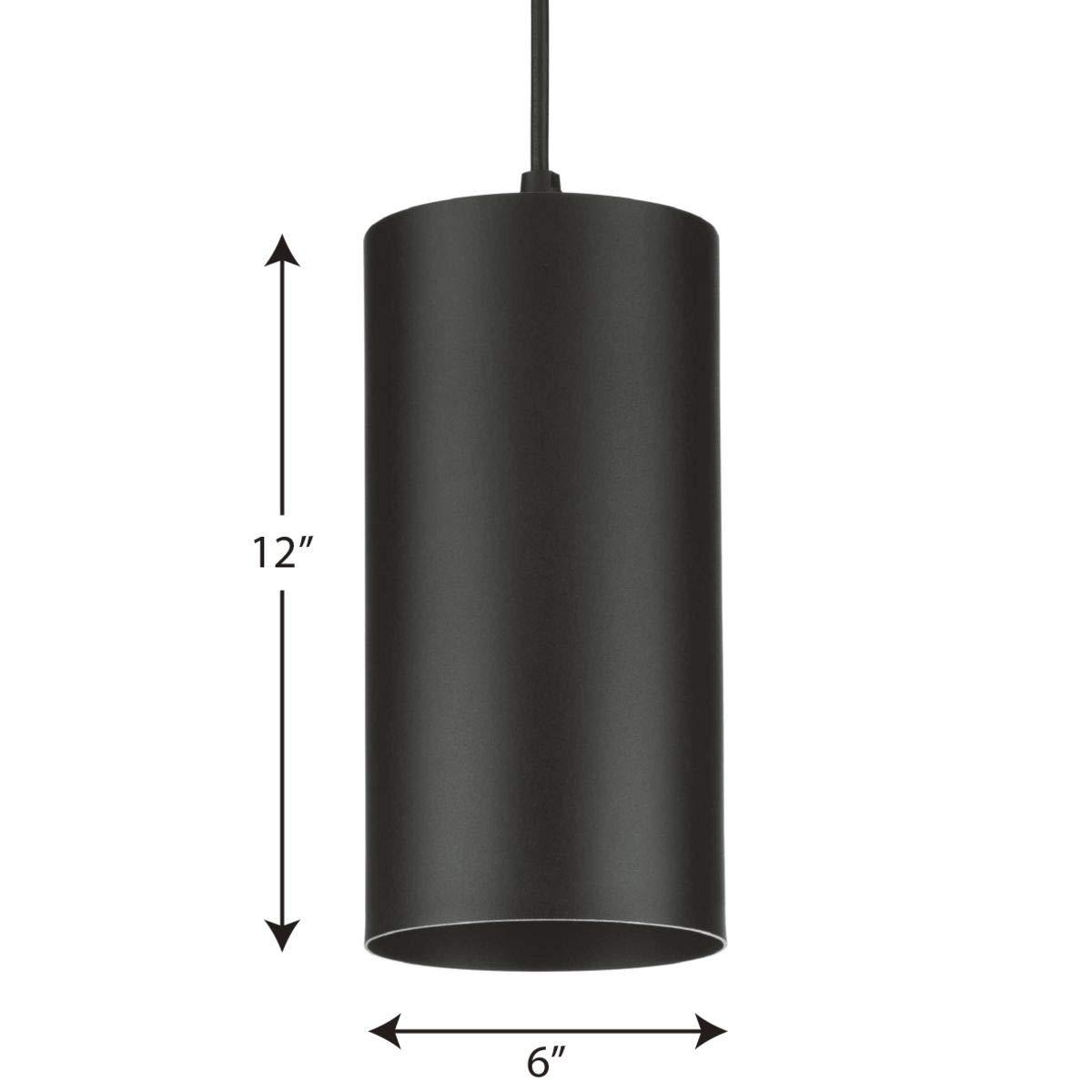 Progress Lighting, Cylinder, 1-Light, Outdoor Hanging Pendant, Antique Bronze, No Shade - "Cylinder 1-Light Antique Bronze Outdoor Pendant"