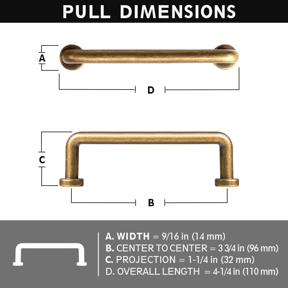 3" Center Bar Pull Multipack (Set of 12)