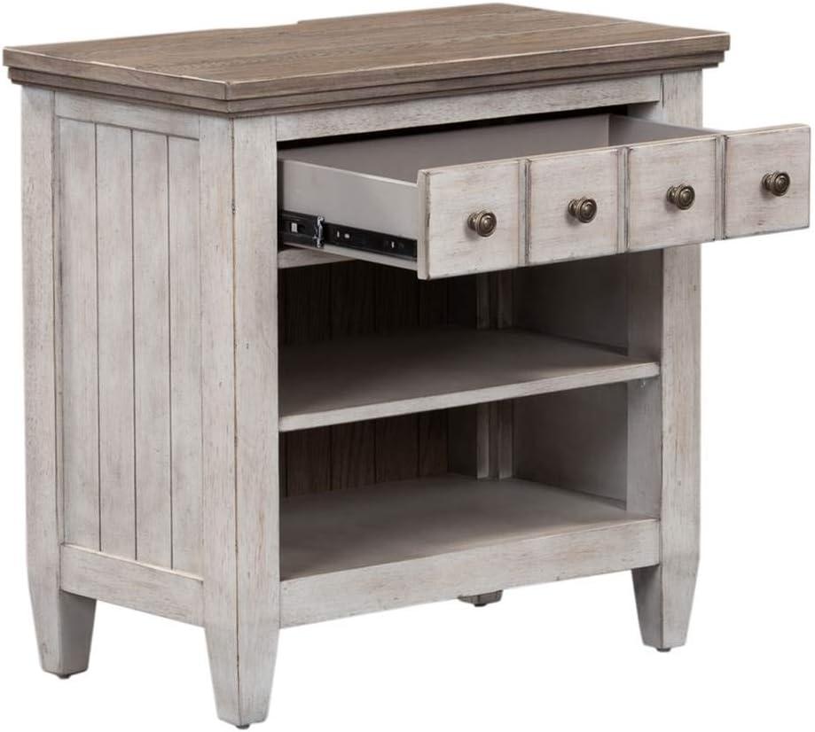 Liberty Furniture Heartland 1 Drawer Night Stand w/ Charging Station