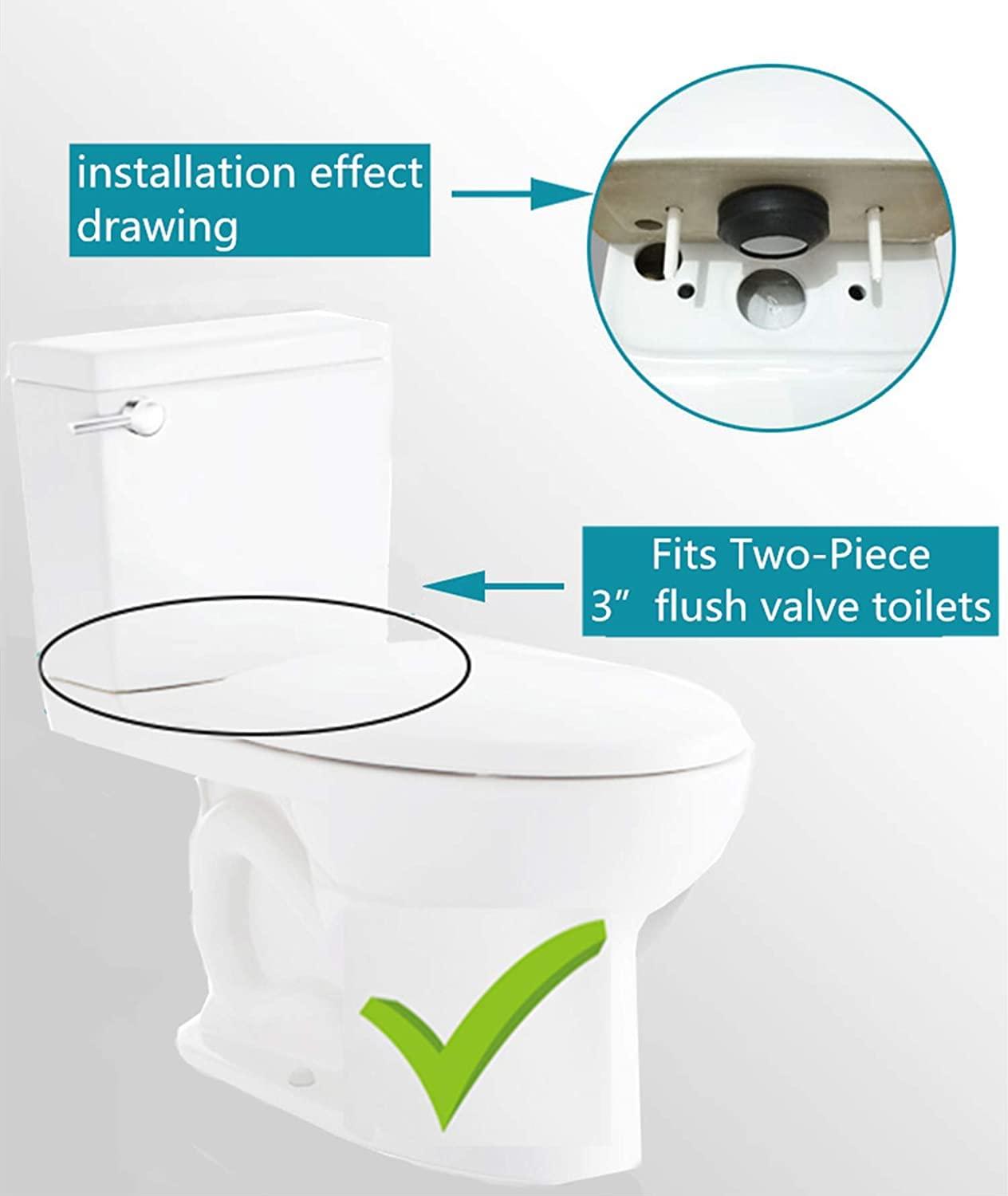 3-Inch Toilet Flush Valve Replacement 2-piece Toilet Tank Parts with Gasket and Bolts Fit for American Standard 738921-100.0070A Easy to Install High Performance Water-Saving