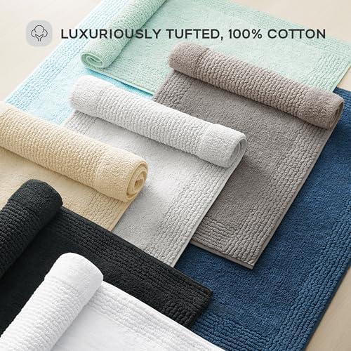 Madison Park Signature Splendor 100% Cotton Tufted 3000 GSM Reversible Bath Rug