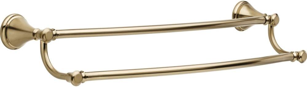 Cassidy 24 in. Wall Mount Double Towel Bar Bath Hardware Accessory