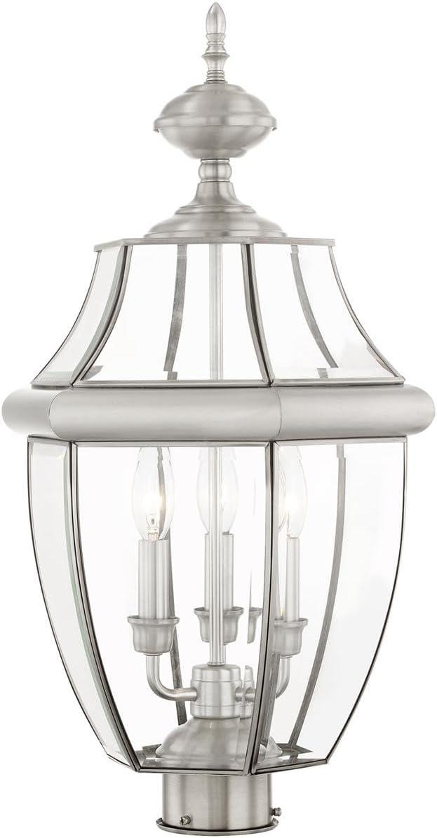 Livex Lighting Monterey 3 - Light Lantern in Brushed Nickel