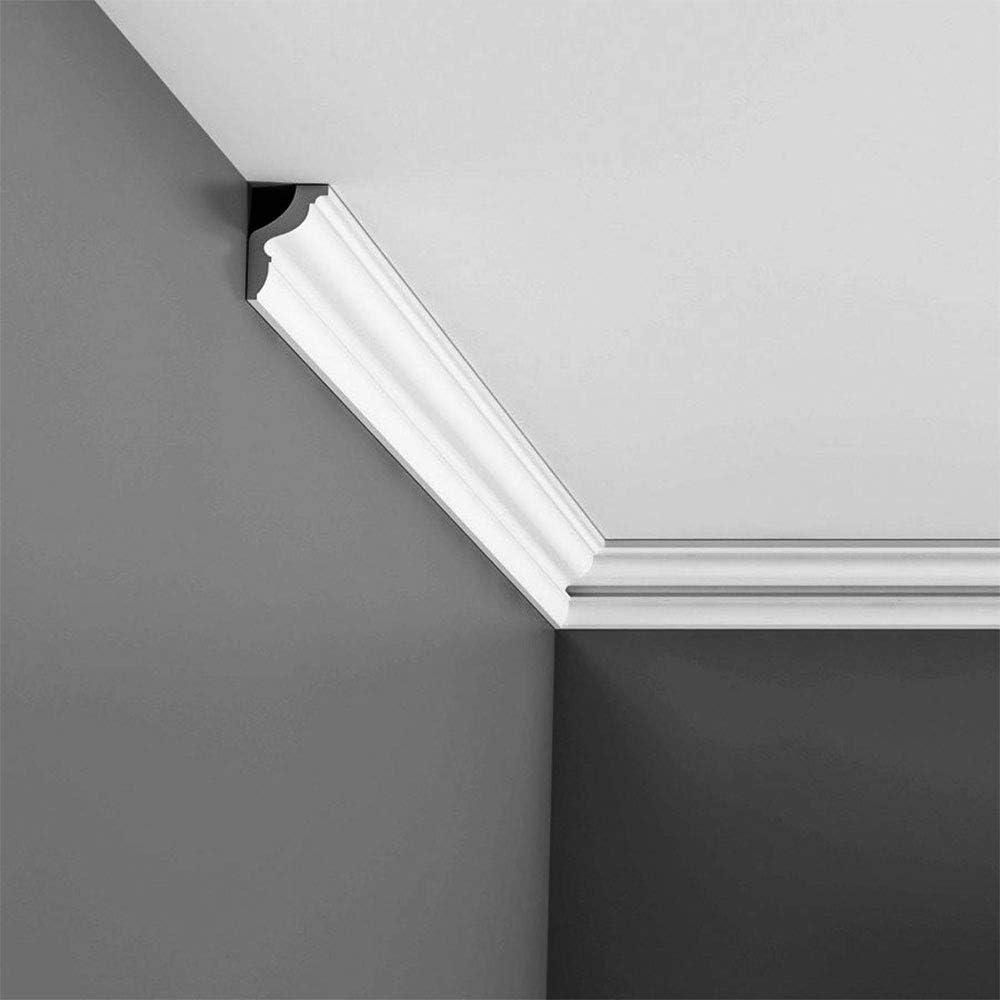 Primed White Polystyrene Crown Moulding 78" Length