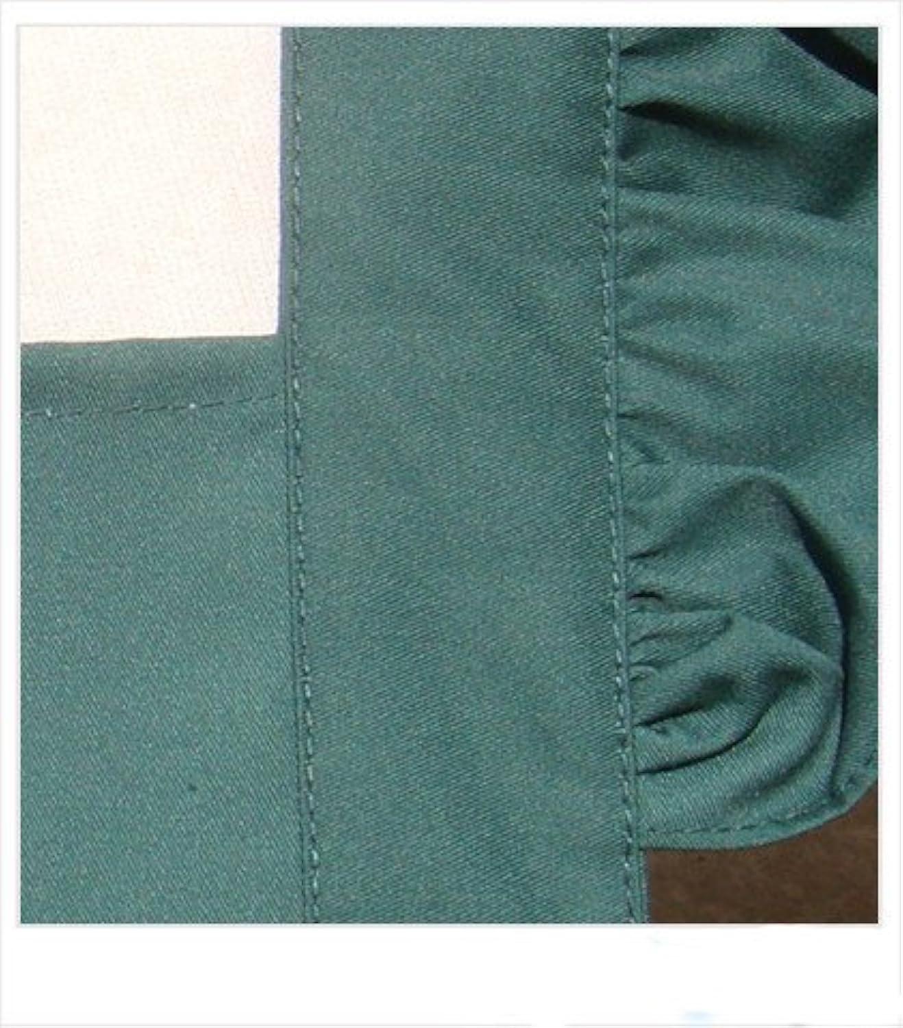 Hyzrz Cute Lovely Cotton Retro Kitchen Cooking Aprons for Women Girls Vintage Baking Apron with Pockets for Mother Gift One Size Green