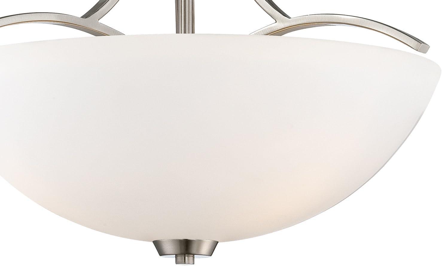 Minka Lavery - Overland Park - 3 Light Semi-Flush Mount in Transitional Style -