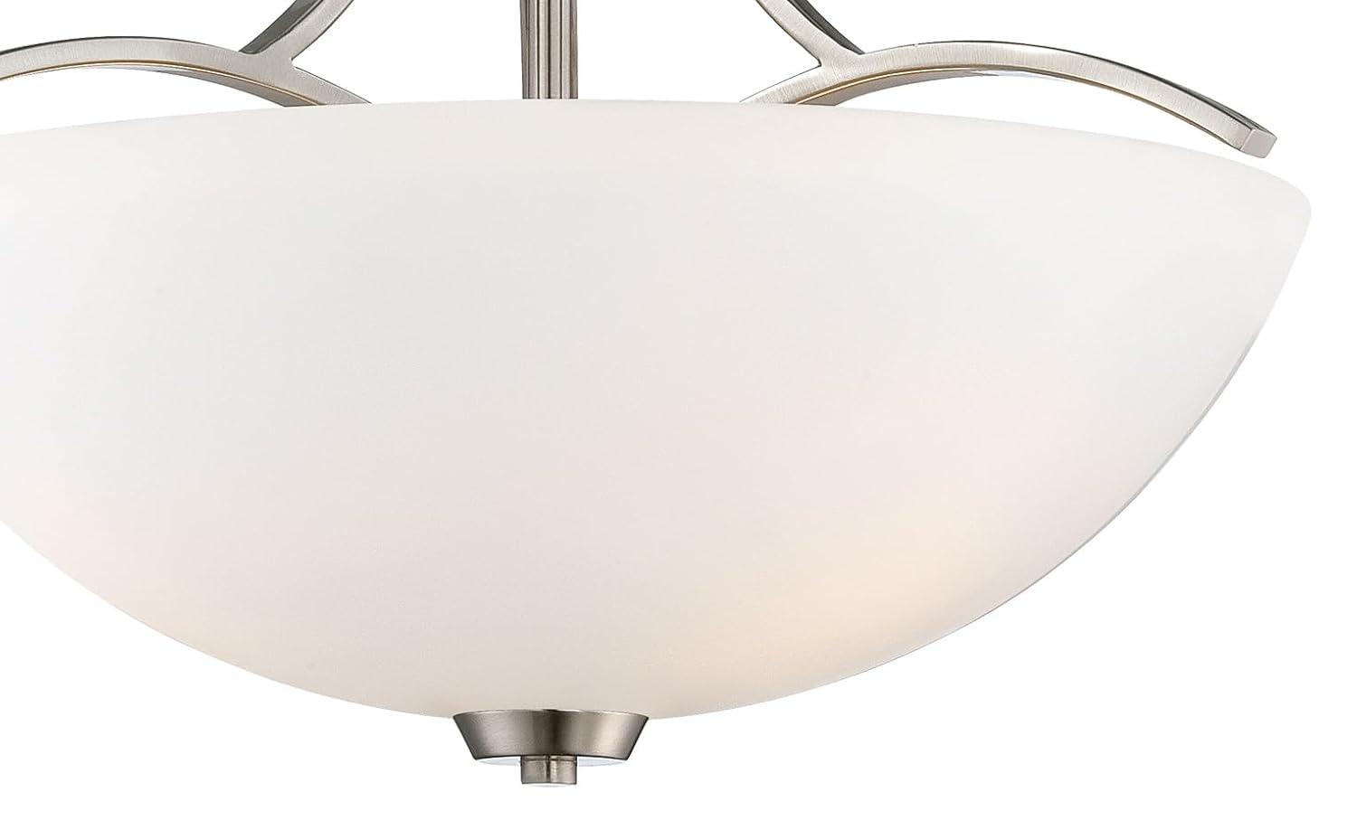 Minka Lavery - Overland Park - 3 Light Semi-Flush Mount in Transitional Style -