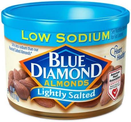 Blue Diamond Shelf Stable Almonds Lightly Salted Pieces, 6 oz Can