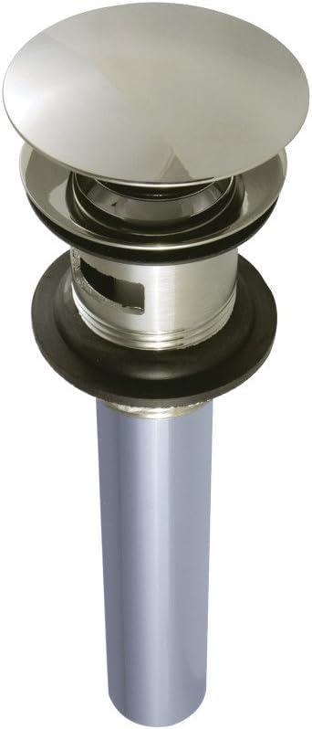 Kingston Brass Push Pop-Up Bathroom Sink Drain with Overflow, 22 Gauge