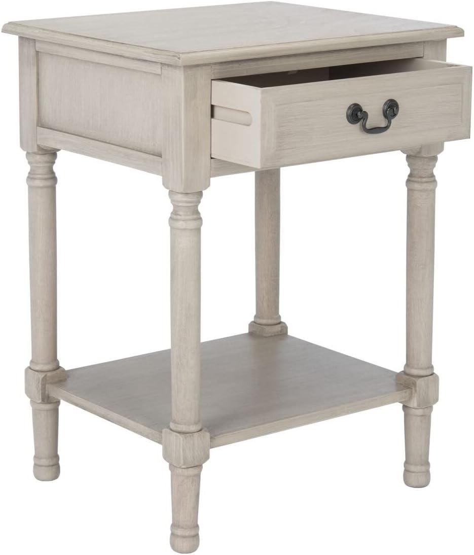 Whitney 1 Drawer Accent Table - Greige - Safavieh.
