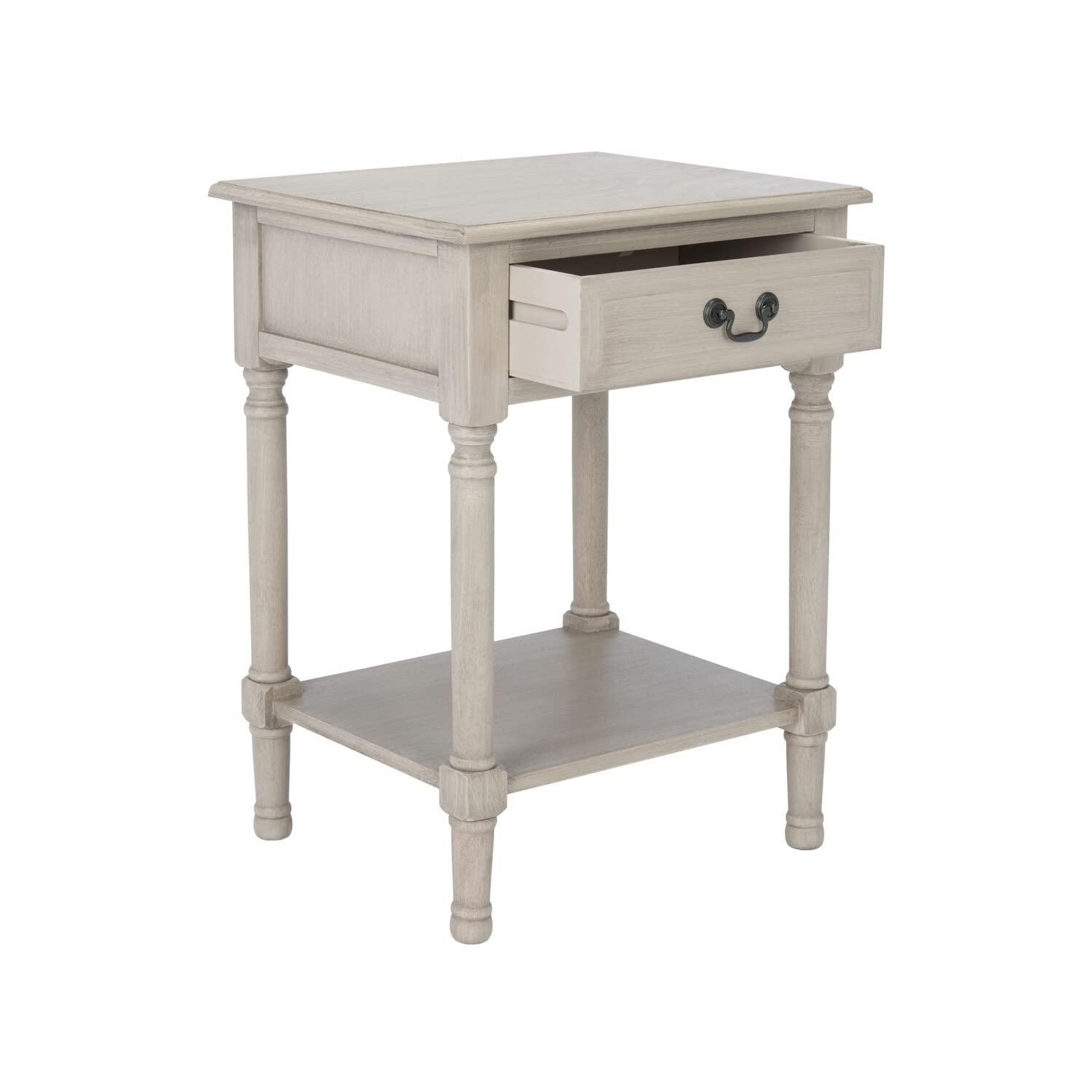 Whitney 1 Drawer Accent Table - ACC5705D - Greige - Safavieh