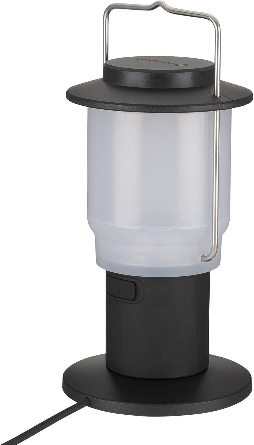 Snow Peak Mini Hozuki - Battery-Powered & Lightweight Camping Light - Portable Lantern for Soft, Ambient Light, Black