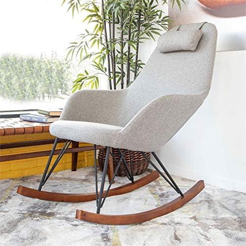 Mid-Century Modern Jayce Gray Rocking Chair