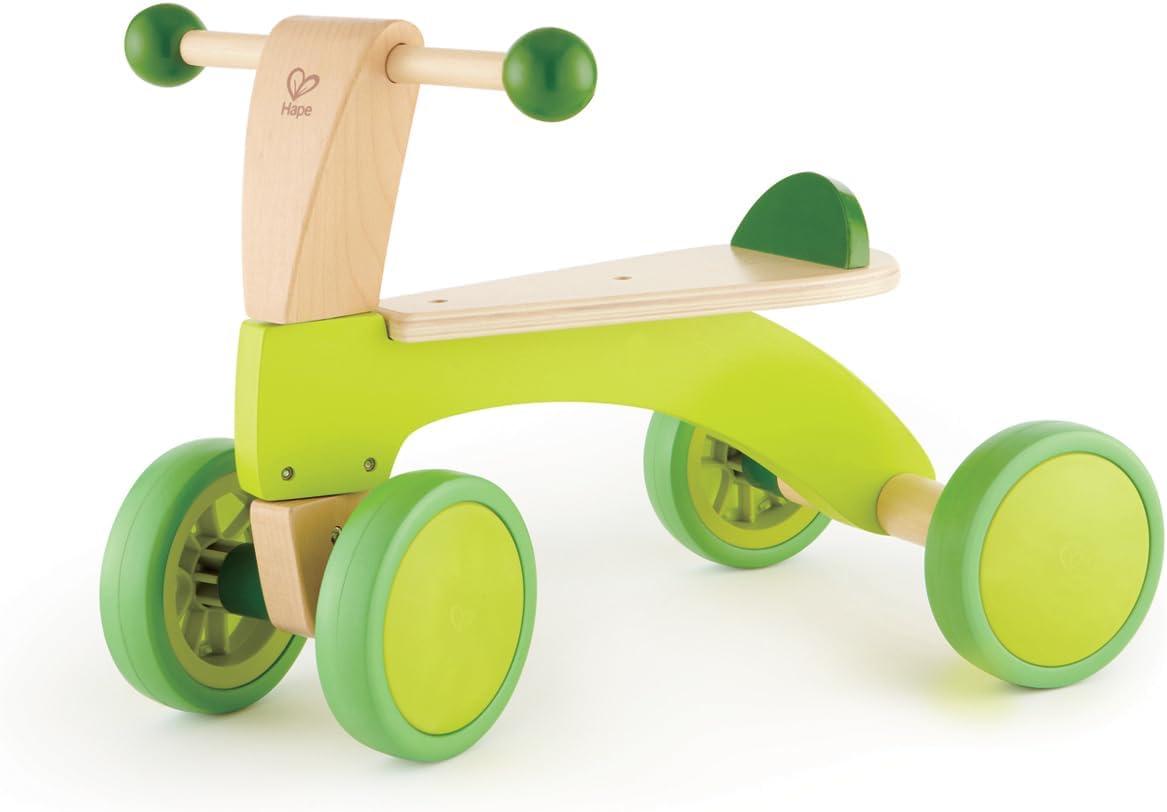 Hape: Scoot Around Ride-On Wood Balance Bike in Bright Green, Ages 1+