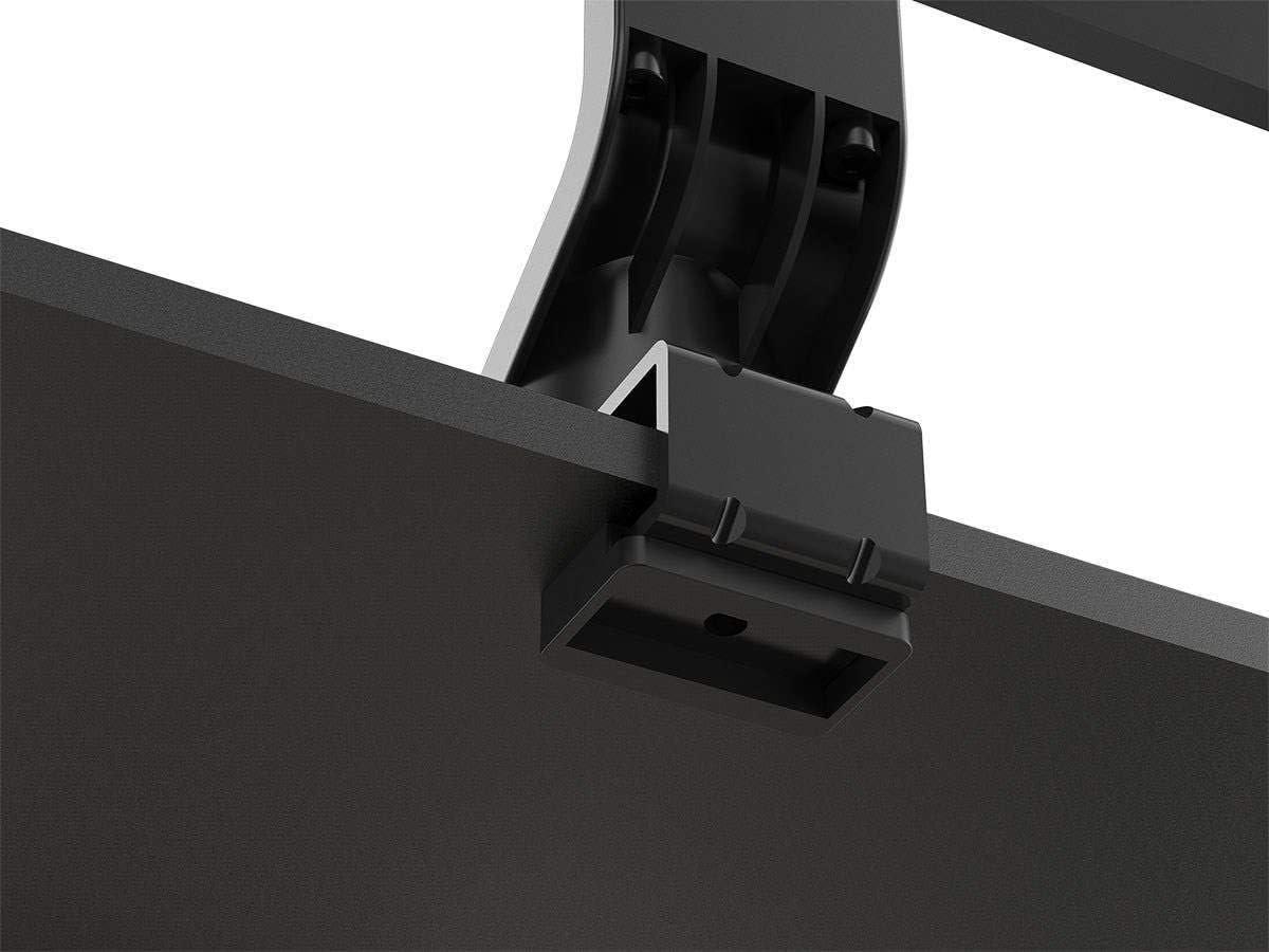 Black Low Profile Adjustable Desktop Monitor Mount