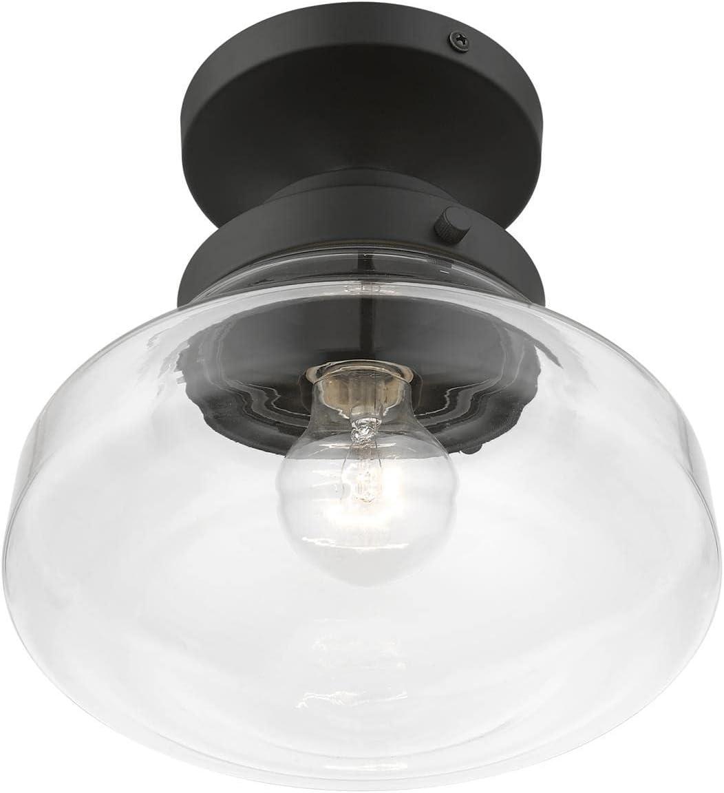 Livex Lighting Avondale 1 - Light Semi-Flush Mount in  Black