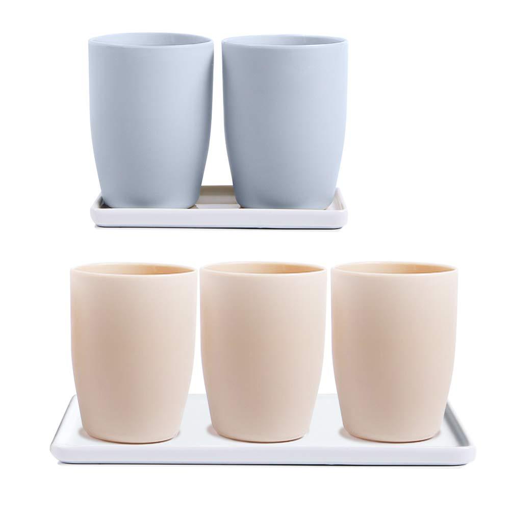 Ceramic Vanity Tray Small Rectangle, Bathtub Tray Bathroom Organizer, Cosmetics Holder for Tissue Candle Towel Plant Jewelry Ring Dish Dresser Perfume Shampoo-White(1 Pc)(Large)