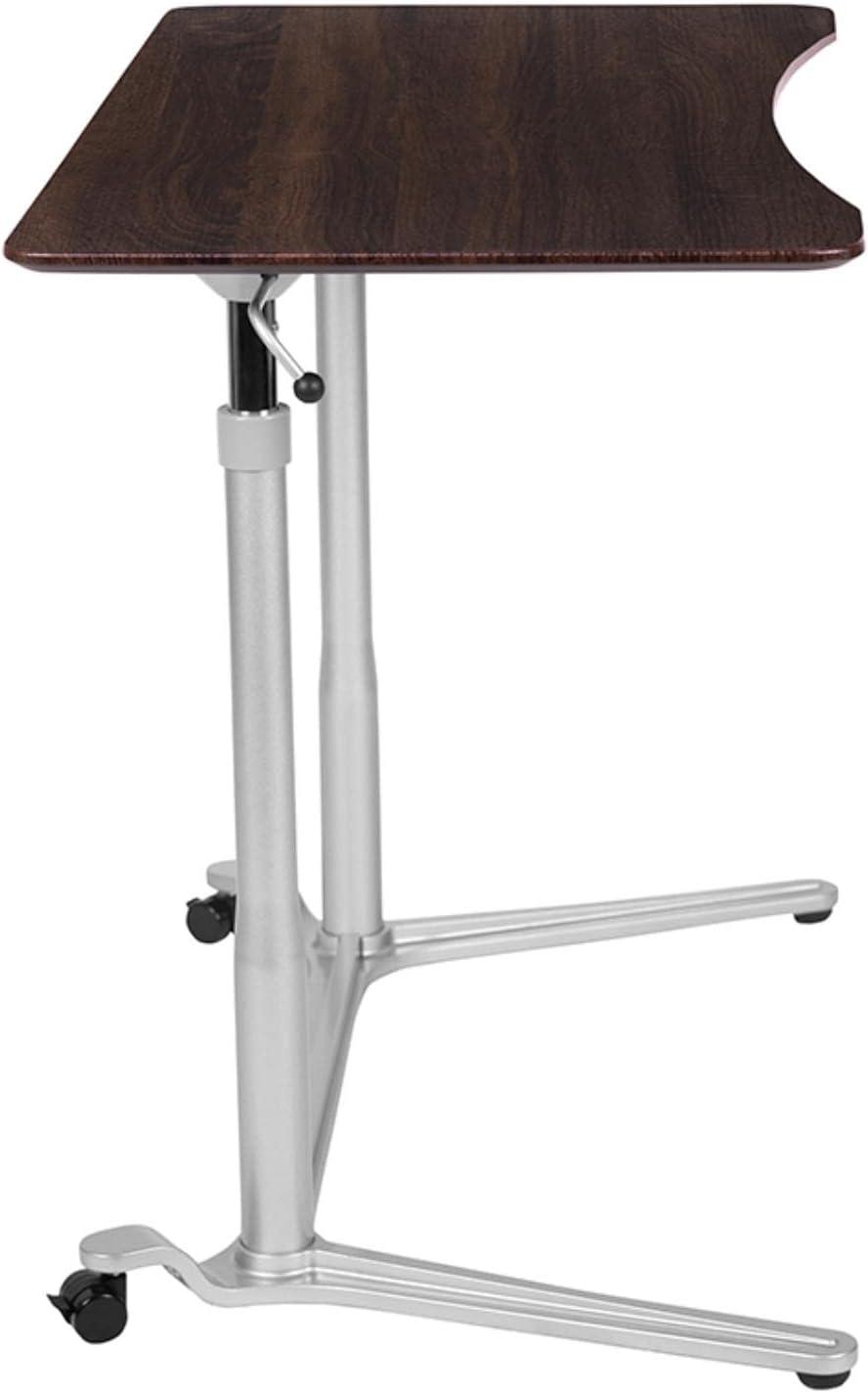 Flash Furniture Sit-Down, Stand-Up Ergonomic Computer Desk - Standing Desk