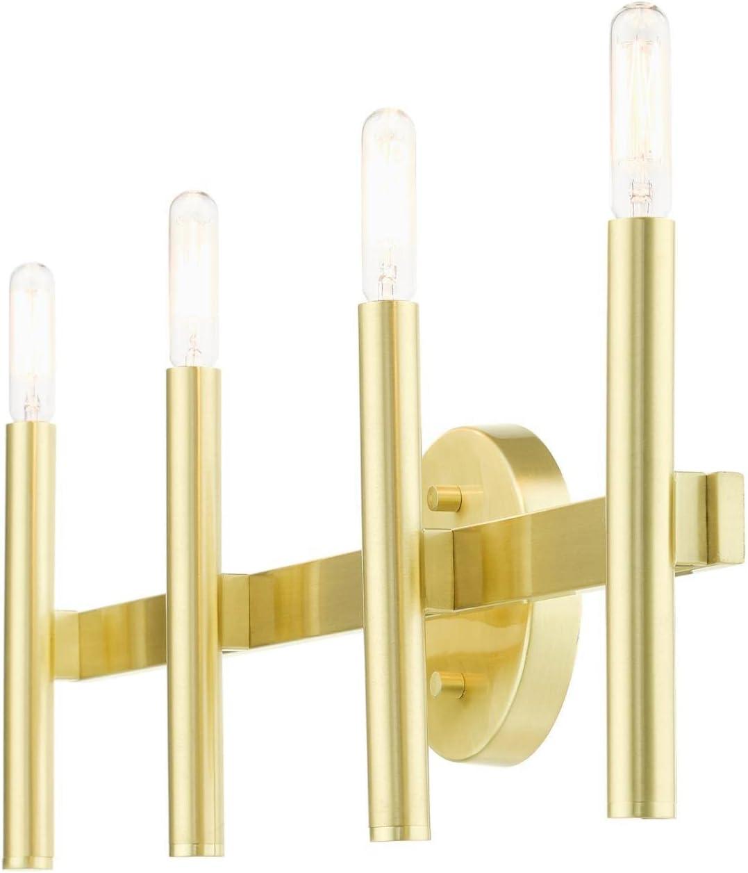 Copenhagen Satin Brass 4-Light ADA Compliant Vanity Sconce