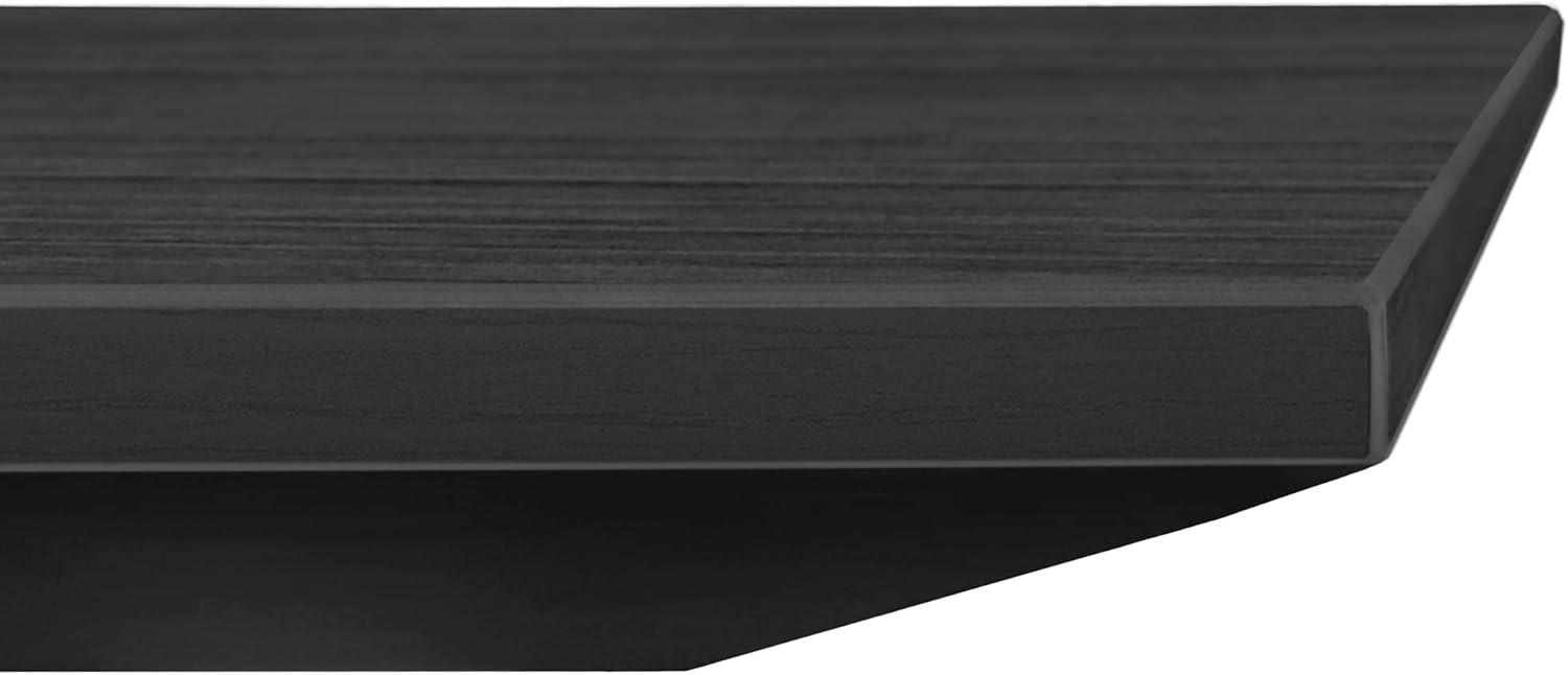 Array 96" Conference Table with Power Data Grommet- Ash Grey/ Black