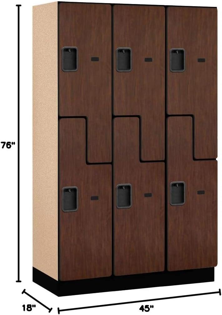 Manufactured Wood 2 - Tier 45'' Gym Locker with Dial / Combination