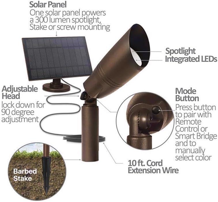 FeitElectric Feit OneSync Solar Powered 100 W LED Spot Light Kit 1 pk