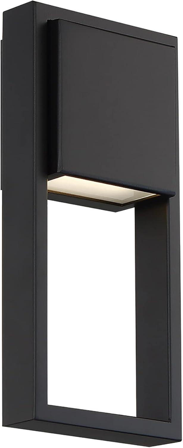 Black Aluminum Dimmable LED Outdoor Wall Sconce