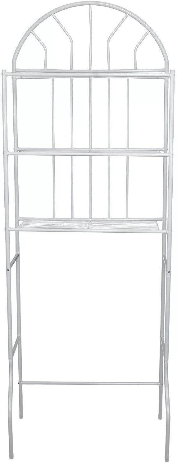 3 Tier Over The Toilet Shelf Bathroom Storage Towel Rack Metal Iron Space Saver Organizer