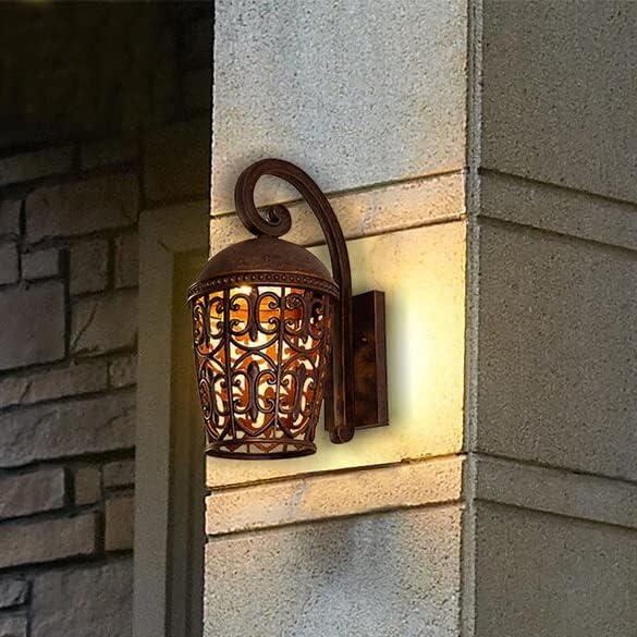 Burnt Umber Dimmable Direct Wired Lantern Sconce