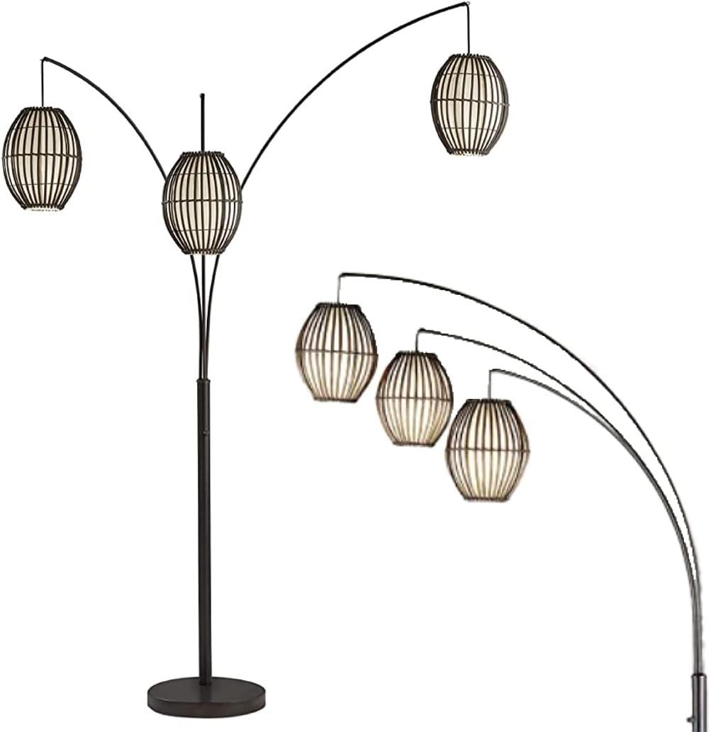 Adesso Maui Arc Lamp, Antique Bronze