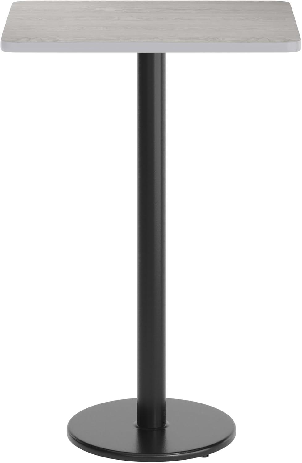 Flash Furniture Carrus Rectangular Laminate Dining Table Top with Round Base