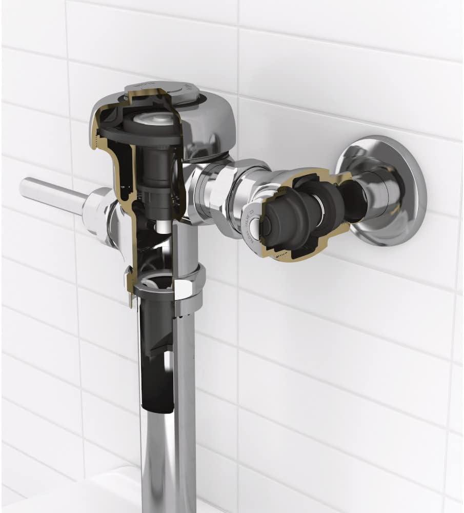 Polished Chrome Manual Water Closet Flush Valve