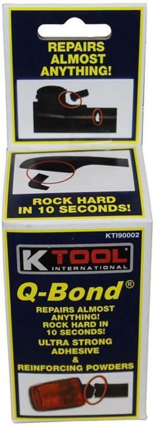 K Tool International Q-BOND KIT Fast Acting Automotive Adhesives, 0.32 oz Bottle