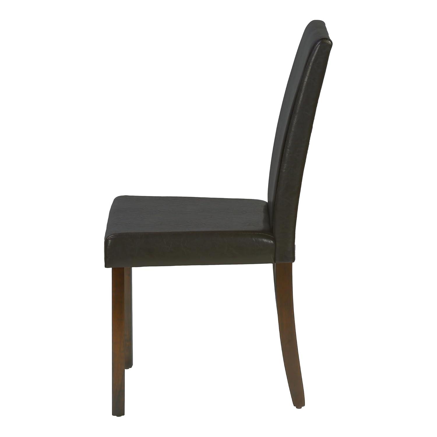 Monarch Specialties Dining Chair, Set Of 2, Side, Kitchen, Dining Room, Brown PU, 35.75" H, Indoor