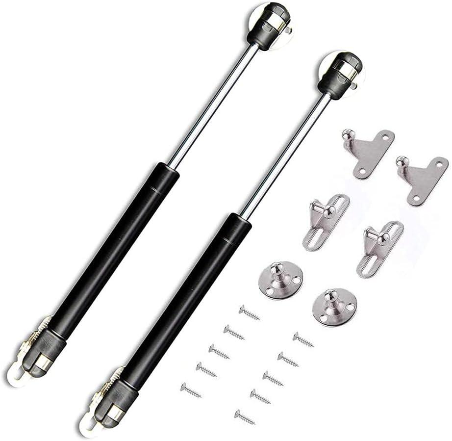 2 Pcs 22.5lb/100N Black Gas Strut Lift Support Cabinet Hydraulic Hinge Kitchen Cupboard Springs Cabinet Door Gas Spring