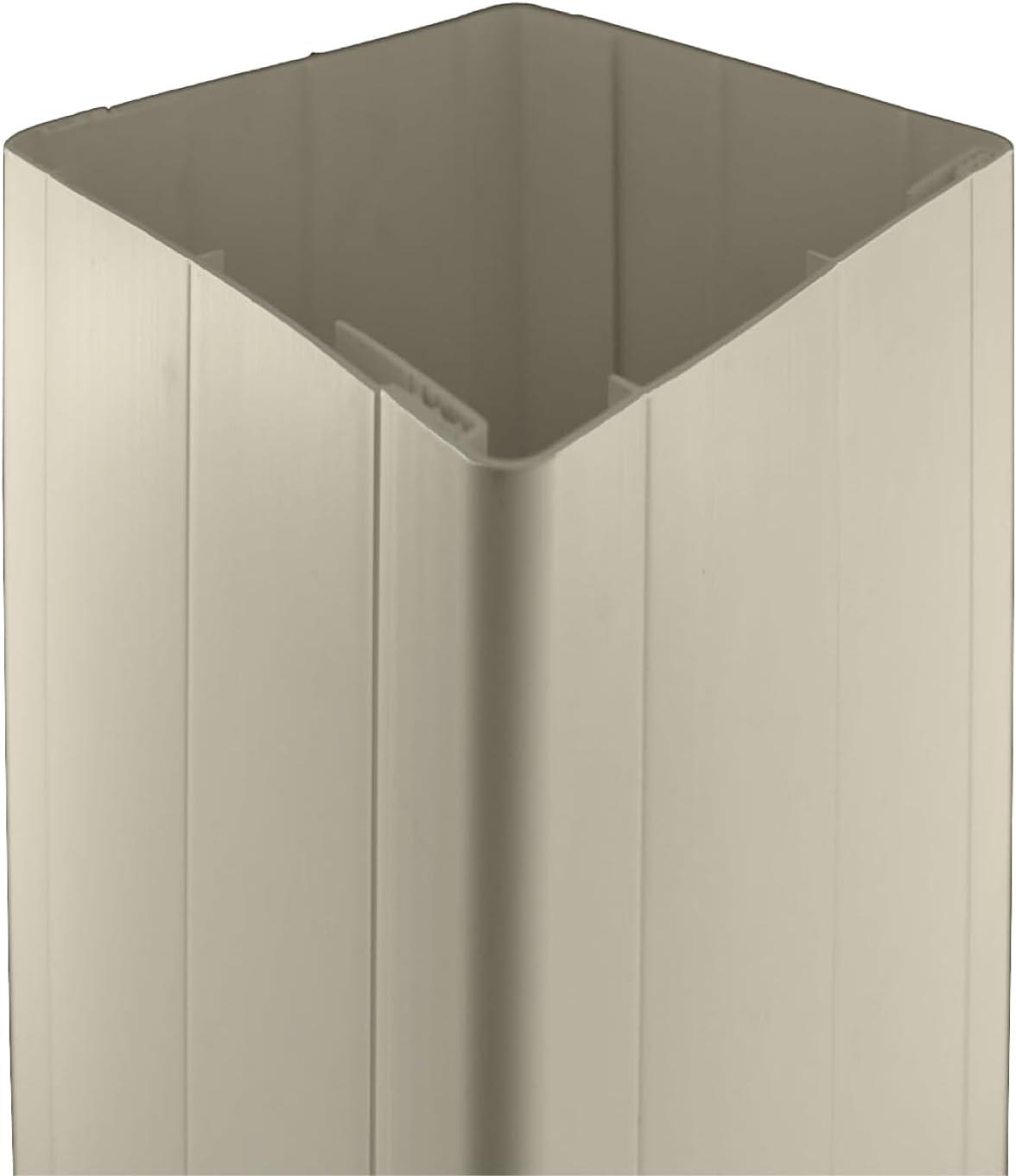 Weatherables 4x4 Vinyl Post Wrap – Weatherproof Premium Outdoor Vinyl Porch Post Wrap for Quickly Refreshing Existing Deck, Patio, and Porch Posts (4"x4"x96", Tan)