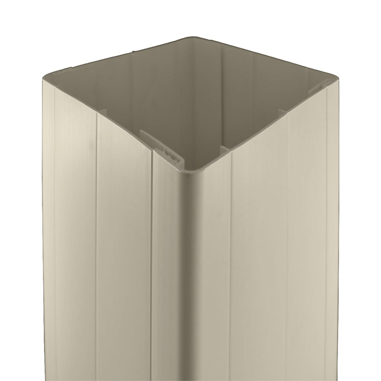 Weatherables 4x4 Vinyl Post Wrap – Weatherproof Premium Outdoor Vinyl Porch Post Wrap for Quickly Refreshing Existing Deck, Patio, and Porch Posts (4"x4"x96", Tan)